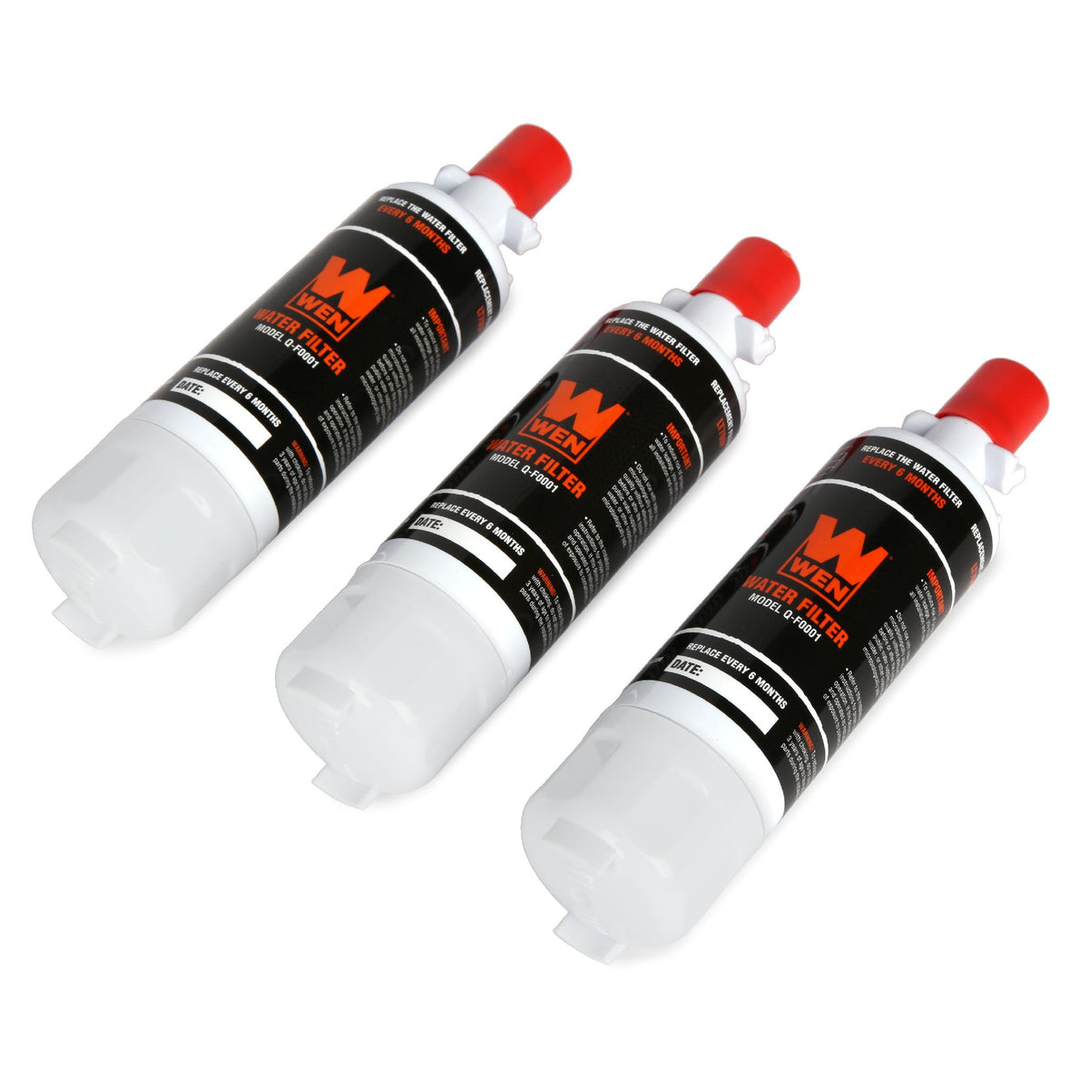 WEN Handyman Q-F0001 Replacement Refrigerator Water Filter, 3 Pack