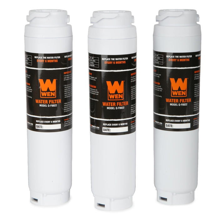 WEN Handyman Q-F0022 Replacement Refrigerator Water Filter, 3 Pack (OEM part number 9000077104, REPLFLTR10)