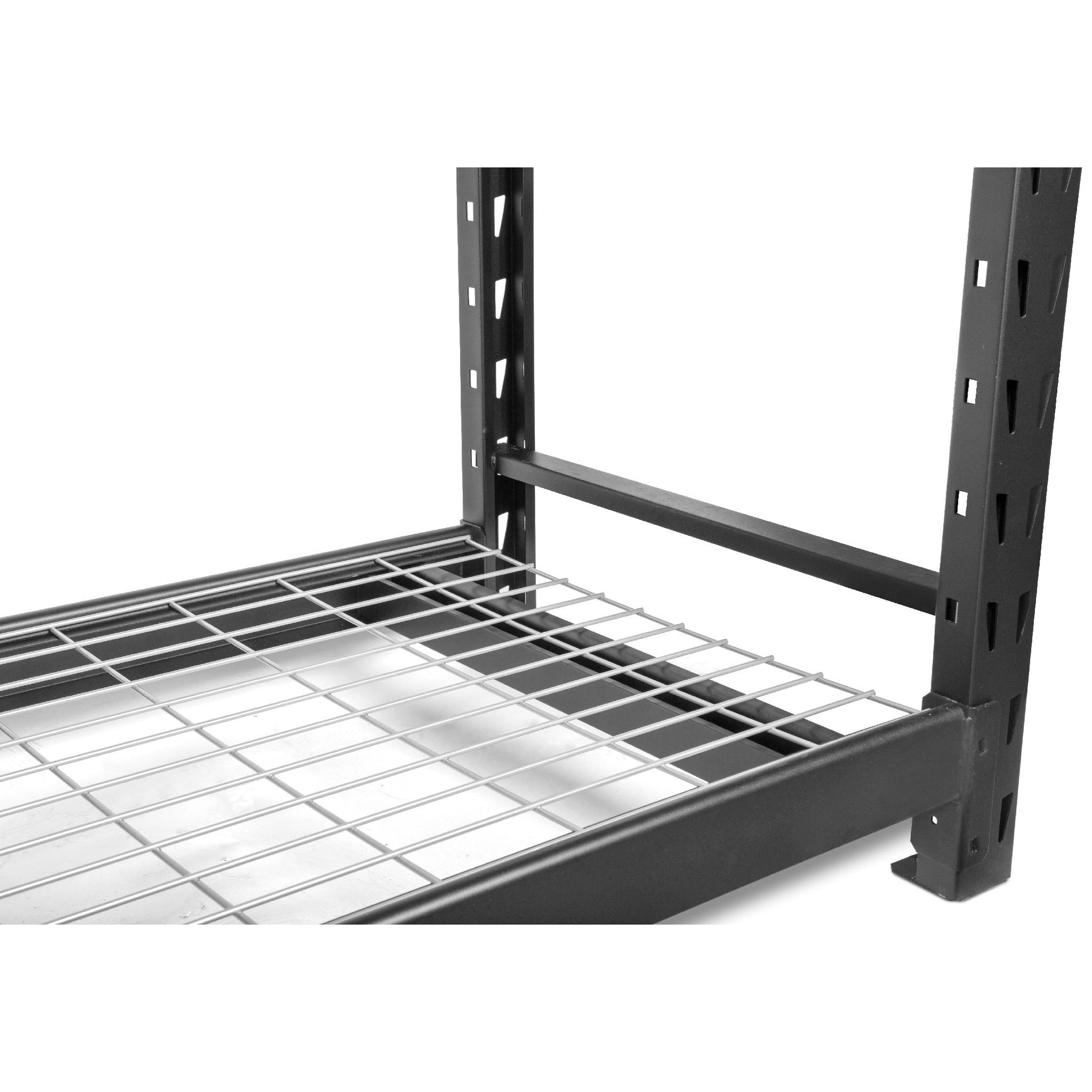 WEN RK7724-4 Four-Tier Industrial Steel Storage Rack with Adjustable S ...