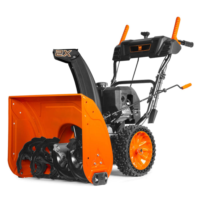 WEN SB209E 24-inch 209cc Two-Stage Self-Propelled Gas-Powered Snow Blower with Electric Start