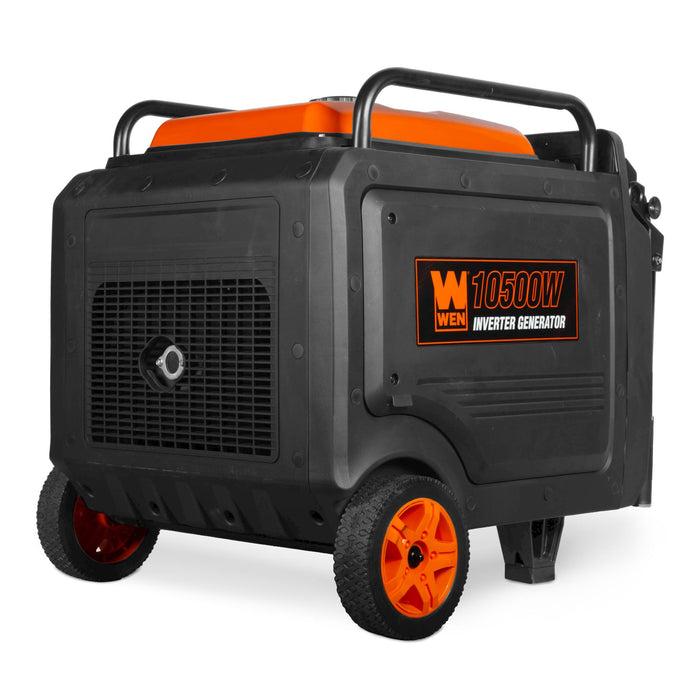 WEN TF1050iX 10,500-Watt 120V/240V Tri-Fuel Inverter Generator with Quiet 457cc Engine, Electric Start, Wheel Kit, and CO Watchdog, Gas, Propane, and Natural Gas Powered