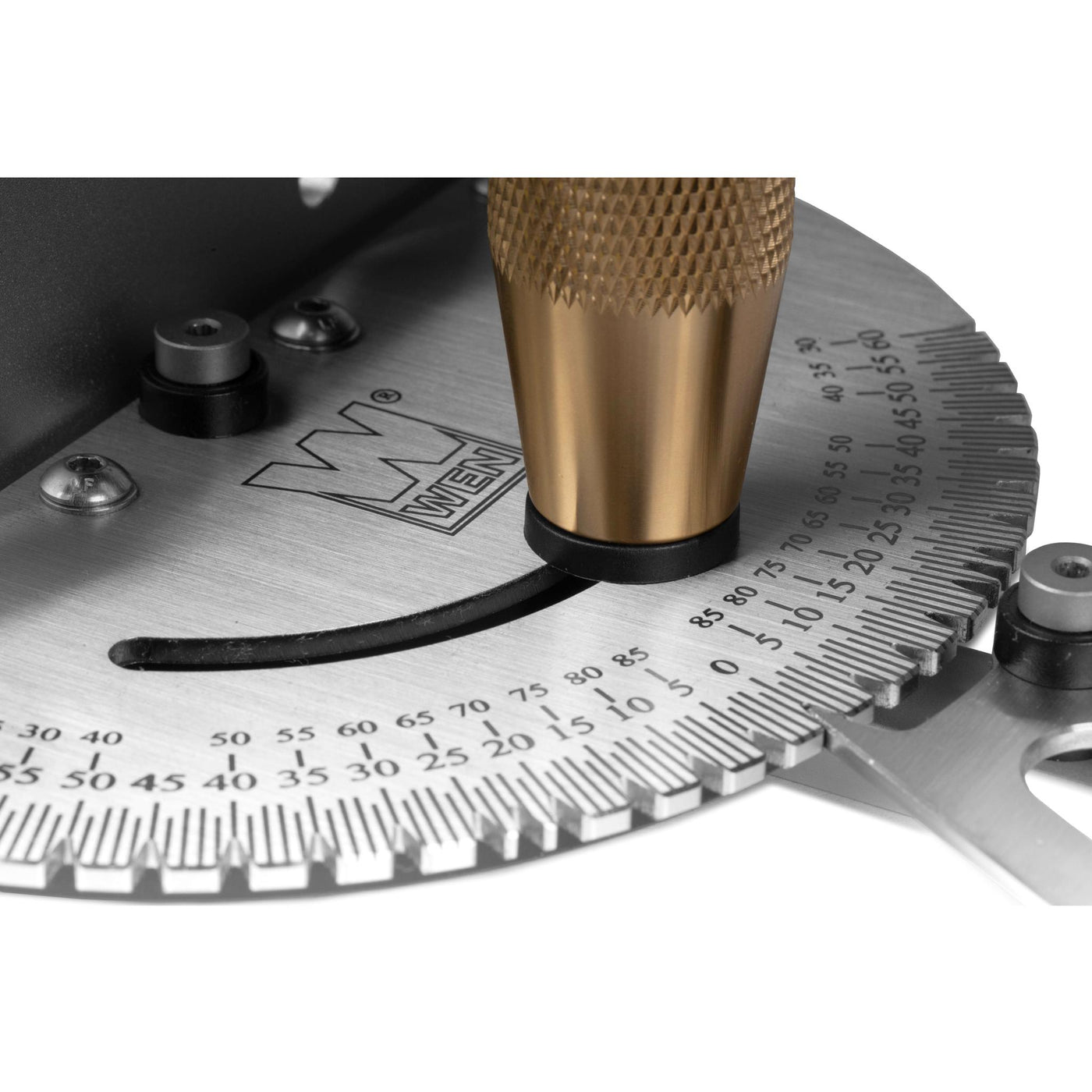 WEN WA1401 Steel and Brass Premium Miter Gauge, 27 Angle Stops for Tab ...