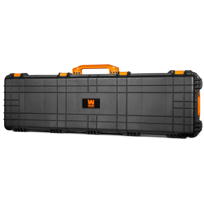 WEN WPC204 Weatherproof Protective Rifle Case with Wheels, Extra Long