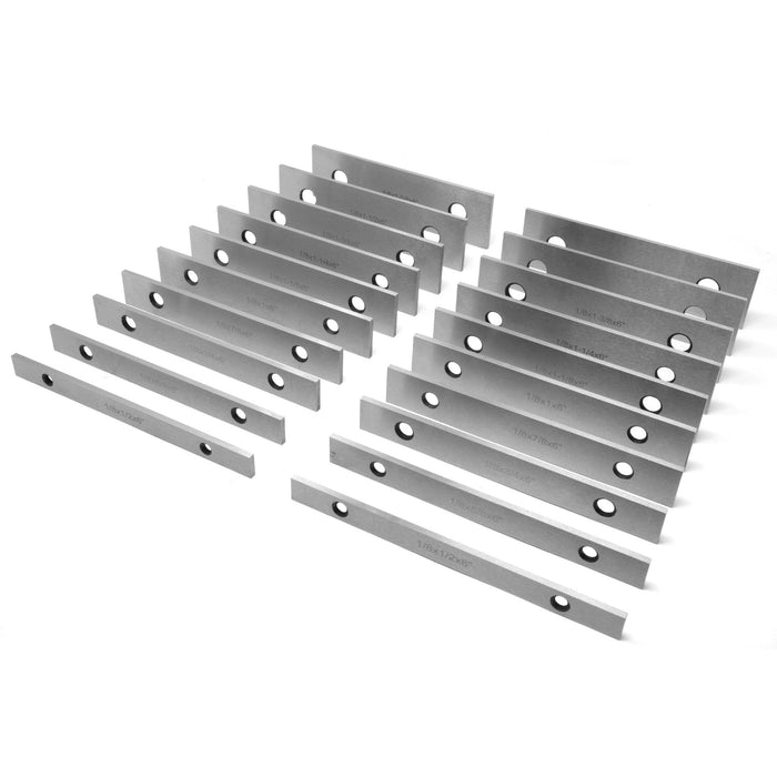 WEN 10380 20-Piece Precision-Ground 1/8-Inch Parallel Sets with Case ...