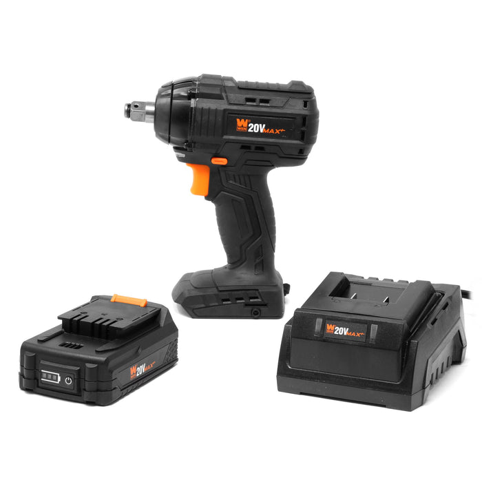WEN 20-Volt Max Lithium-Ion 1/4 in. Brushless Cordless Impact Driver with 2.0 Ah Battery and Charger