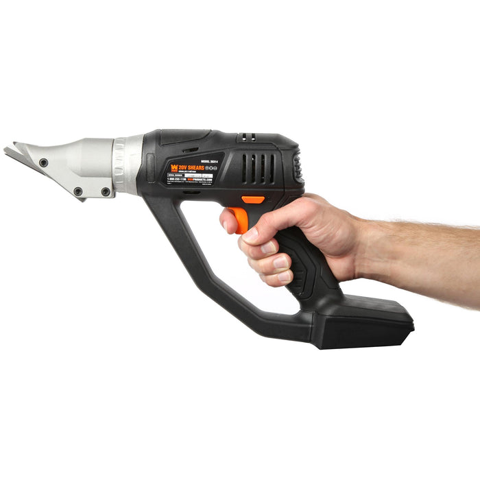 WEN 20314BT 20V Max Cordless Variable Speed Swivel Head Electric Metal Shear (Tool Only)
