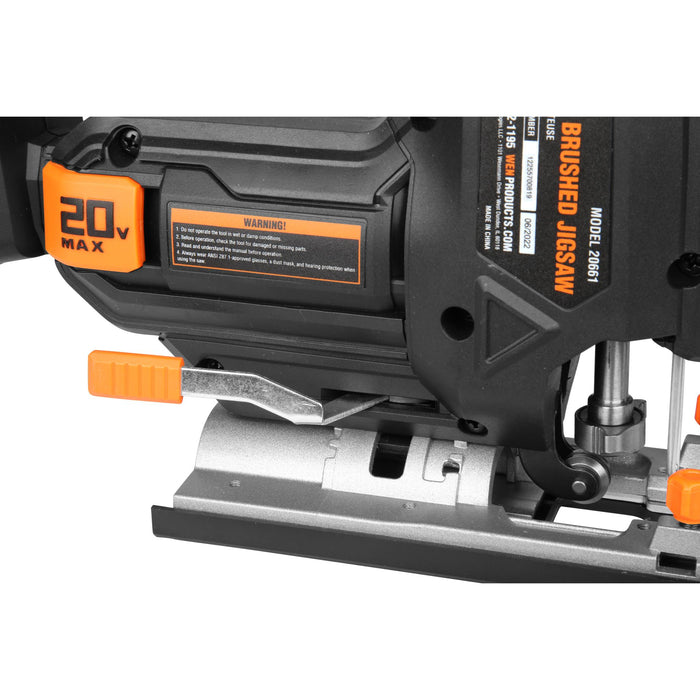 WEN 20661BT 20V Max Cordless Jigsaw (Tool Only – Battery Not Included)