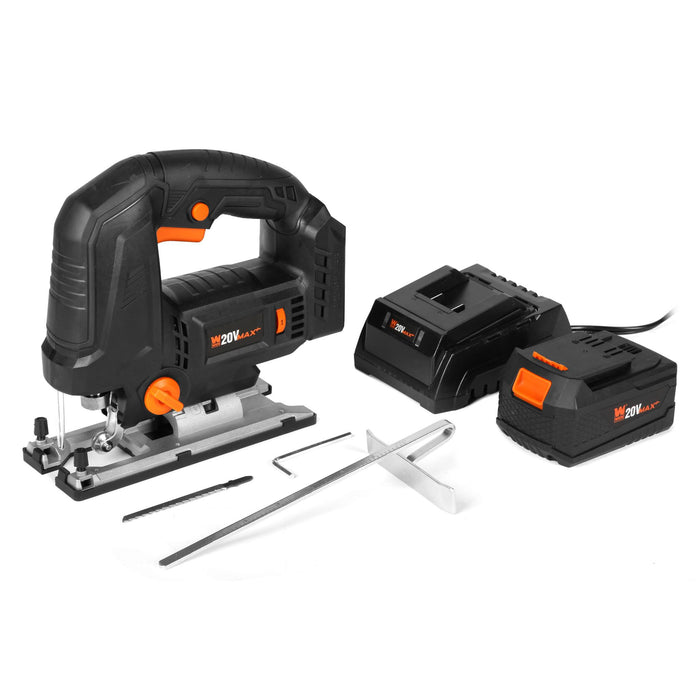 WEN 20670 20V Max Cordless Brushless Auto-Speed Jigsaw with 4.0Ah Lith —  WEN Products