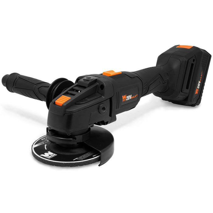 18V Cordless Angle Grinder With 4.0Ah Battery, Charger and Protective Cover