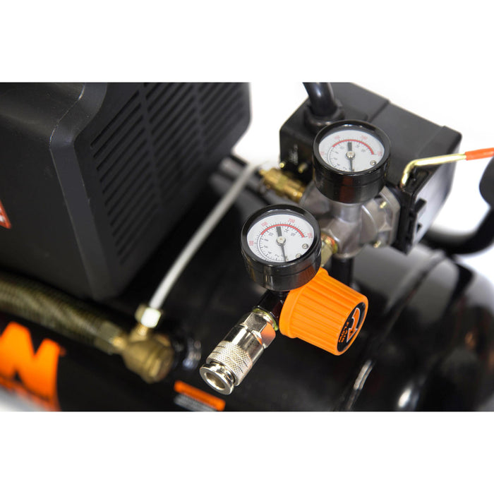 WEN 2287 6-Gallon Oil-Lubricated Portable Horizontal Air Compressor WEN Products WEN 2287 6-Gallon Oil-Lubricated Portable Horizontal Air Compressor WEN Products
