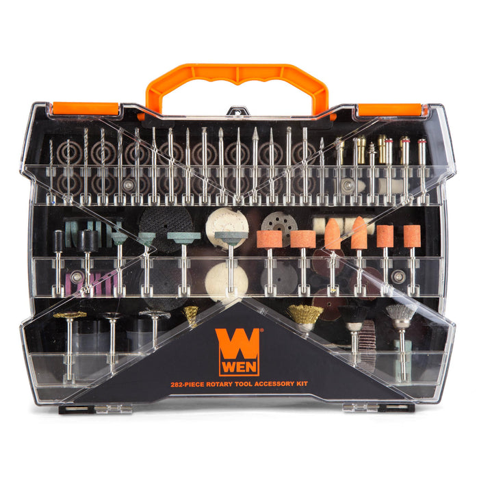 WEN 230282A 282-Piece Rotary Tool Accessory Kit with Carrying Case