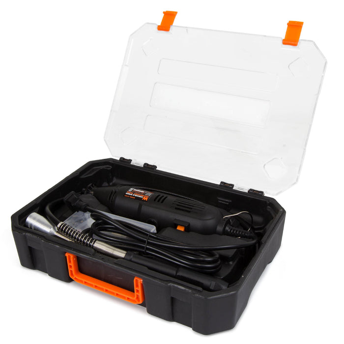 WEN 23103 1-Amp Variable Speed Rotary Tool with 100+ Accessories, Carrying Case and Flex Shaft