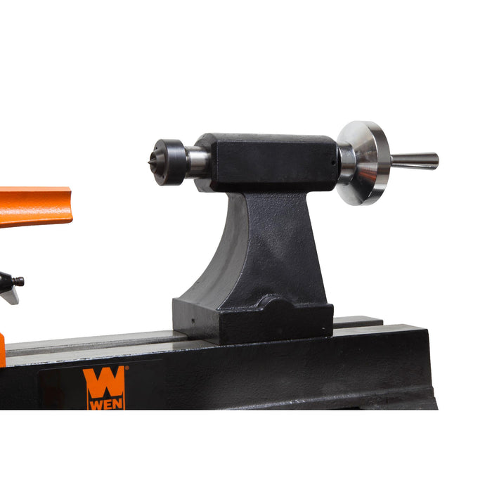 WEN 34027 12-Inch by 16-Inch Variable Speed Multi-Directional Cast Iron Wood Lathe with 16-Inch Capacity Bowl-Turning Back Plate