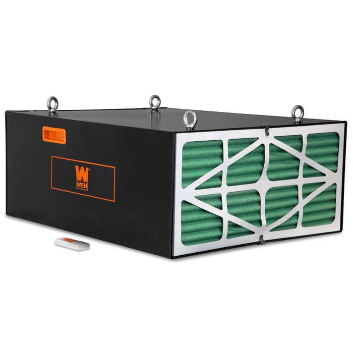 WEN 3417 3-Speed Remote-Controlled Industrial-Strength Air Filtration System (556/702/1044 CFM)