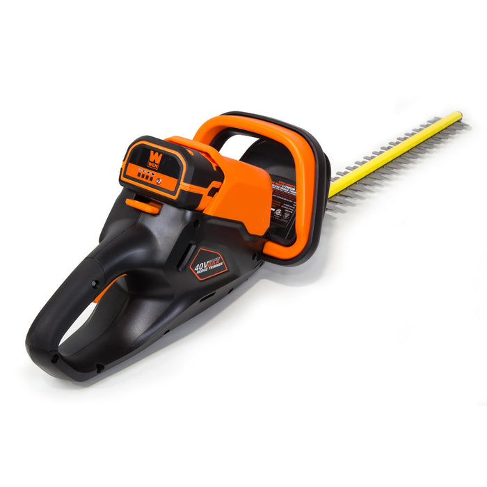 WEN 40415 40V Max Lithium-Ion 24 Cordless Hedge Trimmer with 2Ah Battery and Charger