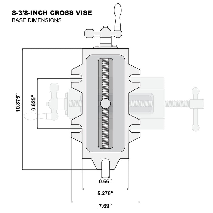 WEN 418CV 8-3/8-Inch Compound Cross Slide Industrial Strength Benchtop Vise