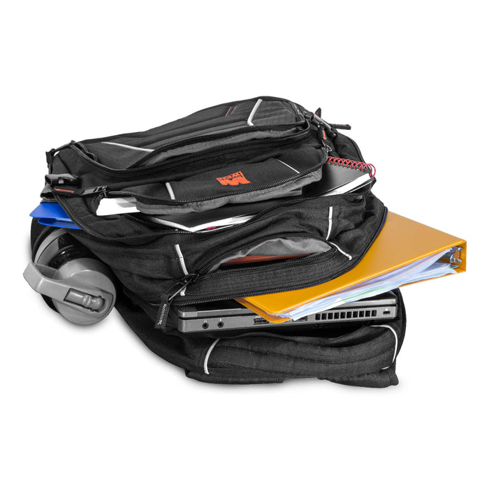 backpack laptop organization WEN 49020 Four-Compartment Heavy Duty Backpack with Laptop Storage — WEN Products