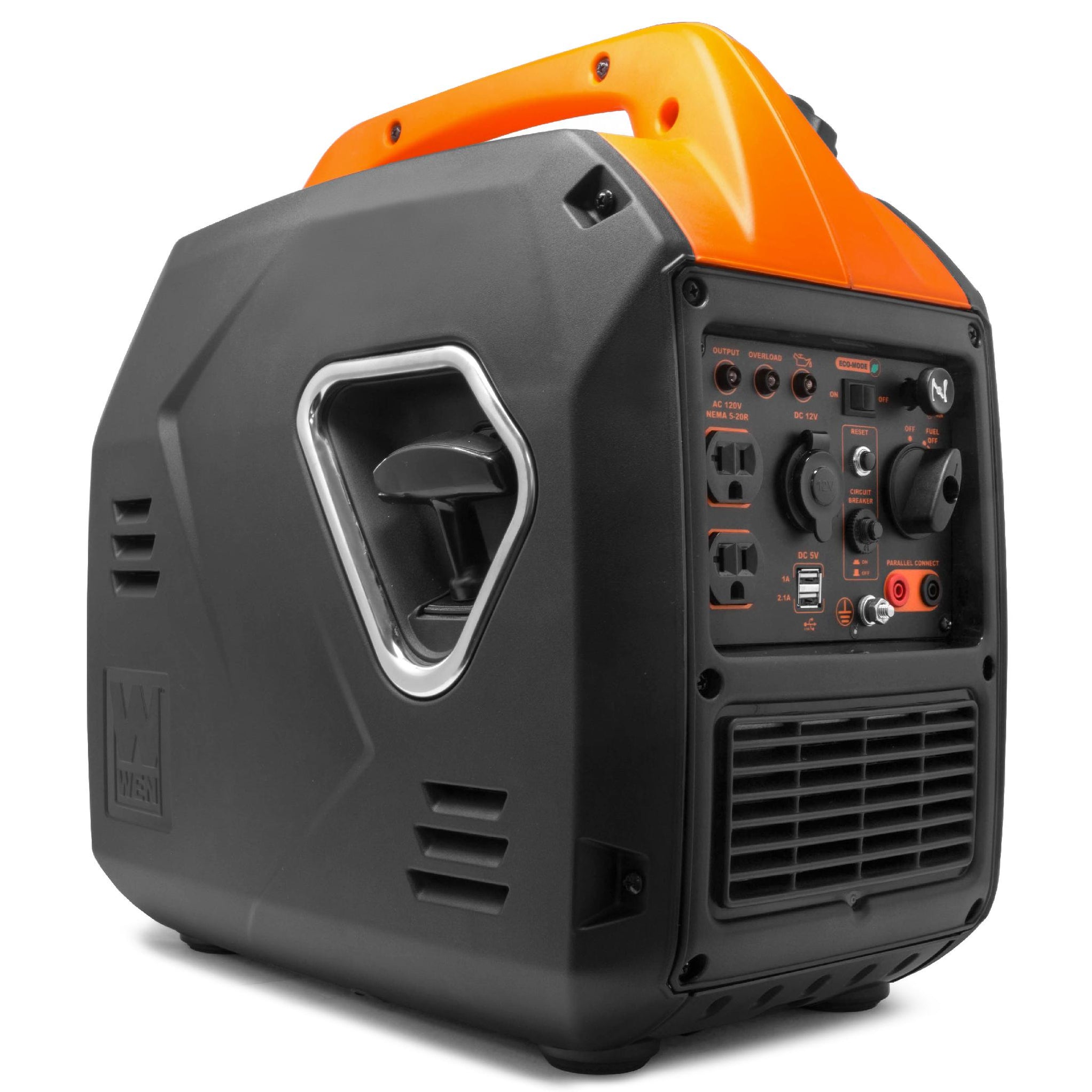 WEN 56203i Super Quiet 2000-Watt Portable Inverter Generator with Fuel ...