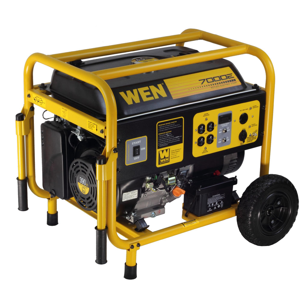 WEN 7000-Watt Gasoline Inverter Generator with CO Sensor and Electric Start  in the Inverter Generators department at