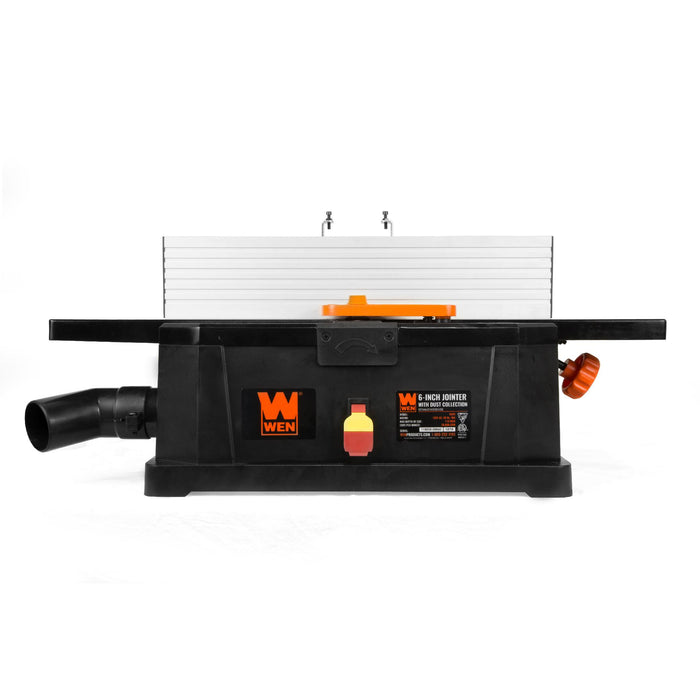 WEN 6559 6-Inch 10-Amp Corded Benchtop Jointer with Filter Bag and Depth Scale