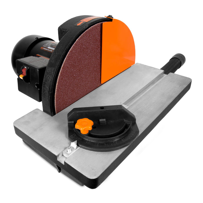 WEN 65812 12-Inch Benchtop Disc Sander with Miter Gauge and Dust Collection System