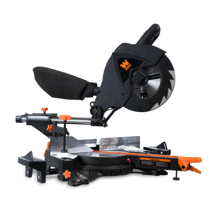 WEN 70730 15A Two-Speed Single Bevel 10-Inch Sliding Compound Miter Saw with Smart Power Technology