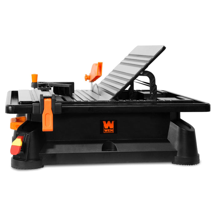WEN 71707 6.5A 7-Inch Portable Wet Tile Saw with Fence and Miter Gauge