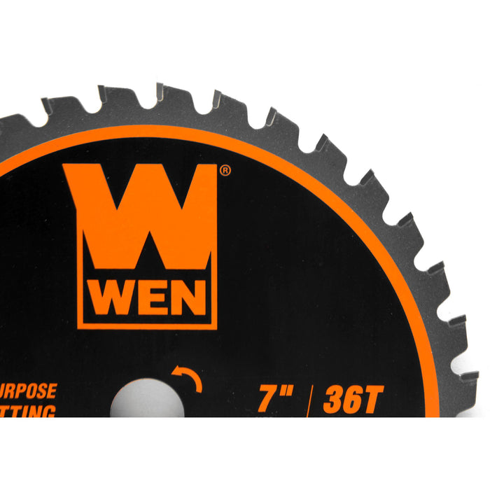 WEN BL0736 7-Inch 36-Tooth Carbide-Tipped Professional Saw Blade for Steel Cutting