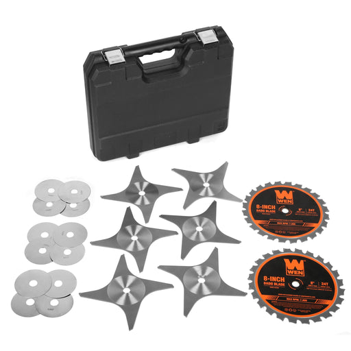 Toolway 8-Inch Dado Blade Set (200mm) – 24 Tooth Carbide Tipped, Cuts 1/4" To 13/16" Grooves, Includes Box