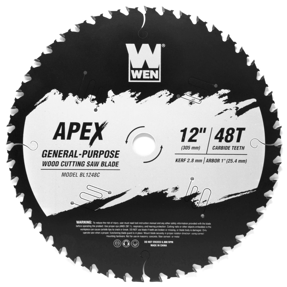 WEN BL1248C Apex 12-Inch 48-Tooth Carbide-Tipped General-Purpose