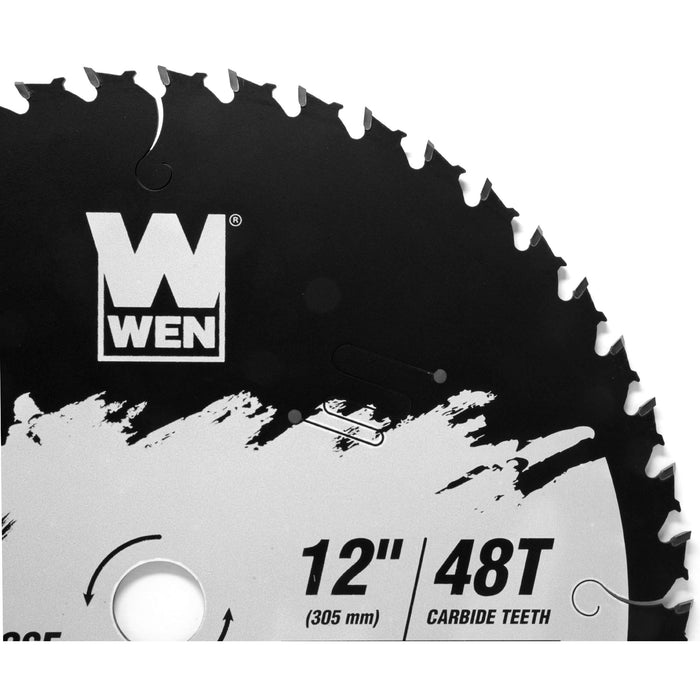 WEN BL1248C Apex 12-Inch 48-Tooth Carbide-Tipped General-Purpose Industrial-Grade Woodworking Saw Blade with Cool-Cut Coating