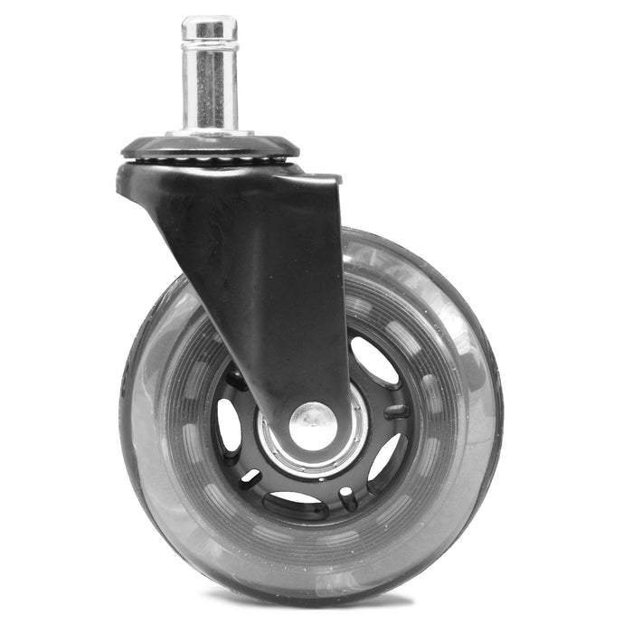 WEN CA305W 3-Inch Polyurethane Replacement Office Chair Swivel Caster Wheels, 5-Pack