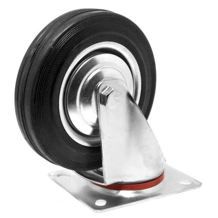 WEN CA5336W 6-Inch 330-Pound Capacity Roller-Bearing Rubber Swivel Plate Caster