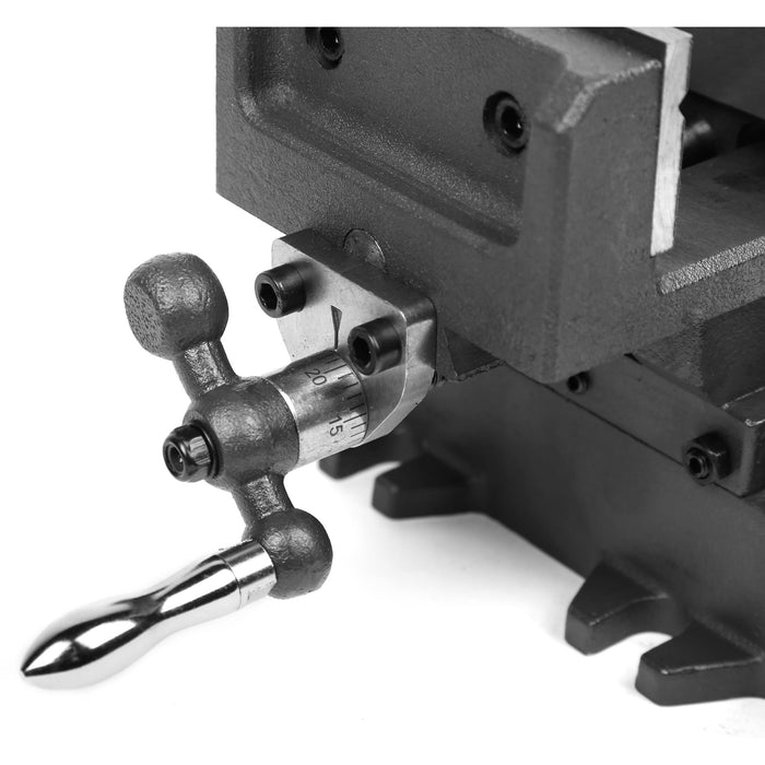WEN CV414 4.25 in. Compound Cross Slide Industrial Strength Benchtop and Drill Press Vise