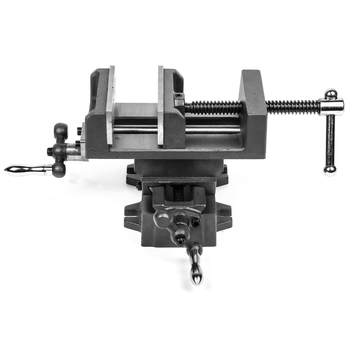 thumbnail image 2 of 4-Inch Cross Slide Drill Press Vise - 2-Way X-Y Metal Milling Machine Clamp 2 of 6