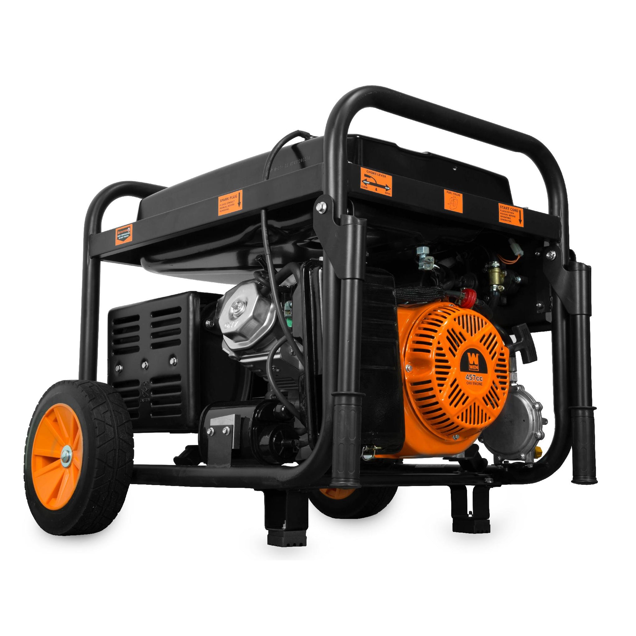 WEN DF1100T 11,000-Watt 120V/240V Dual Fuel Portable Generator with Wh ...