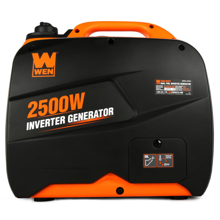 WEN DF250iX Super Quiet 2500-Watt Portable Dual Fuel Inverter Generato ...