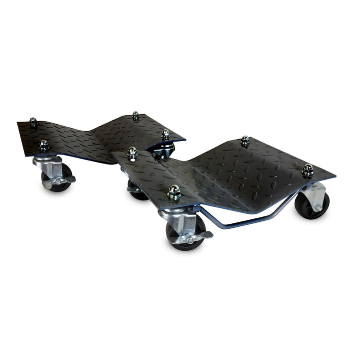 WEN DL6004 6000-Pound Capacity Vehicle Dollies with Brakes, Four Pack