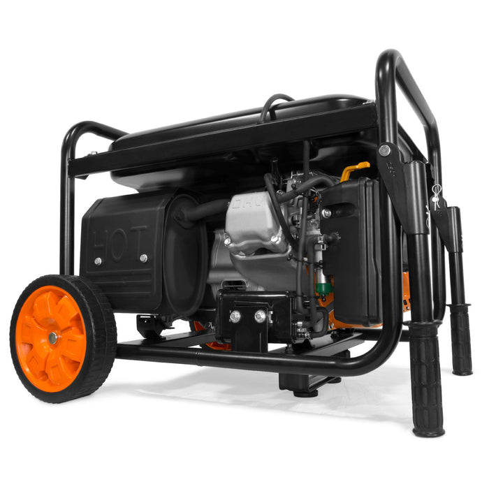 WEN GN6000 6000-Watt RV-Ready Portable Generator with Wheel Kit, CARB Compliant