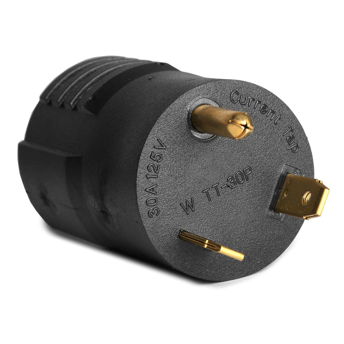 WEN GNA530 TT-30P RV Plug to NEMA L5-30R Twist-Lock Outlet 120V 30-Amp 3600-Watt Adapter