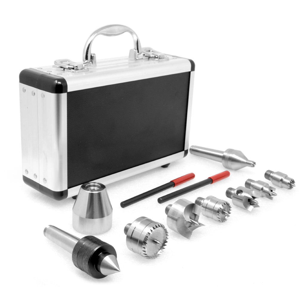 WEN LA0009 9-Piece MT2 Wood Lathe Drive and Live Center Kit with