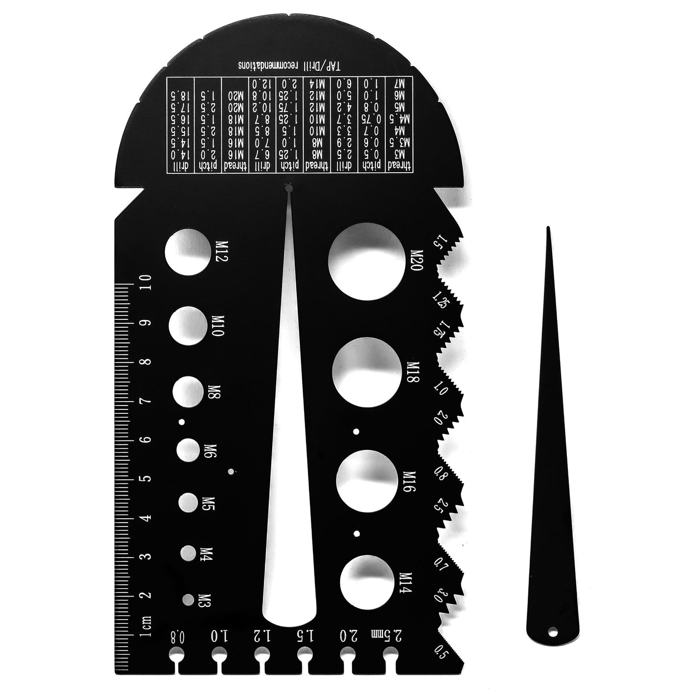 WEN ME210G Metric and Imperial Metal Thread Pitch Multi-Gauge with Car ...