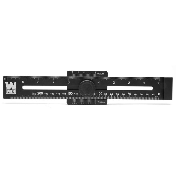 WEN ME251R 10-Inch Aluminum Offset Marking Gauge and Layout Tool with Laser-Etched Scale