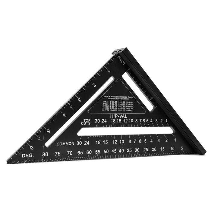 WEN ME777L 7-Inch Magnetic Rafter Square Layout Tool with Laser-Etched Scale