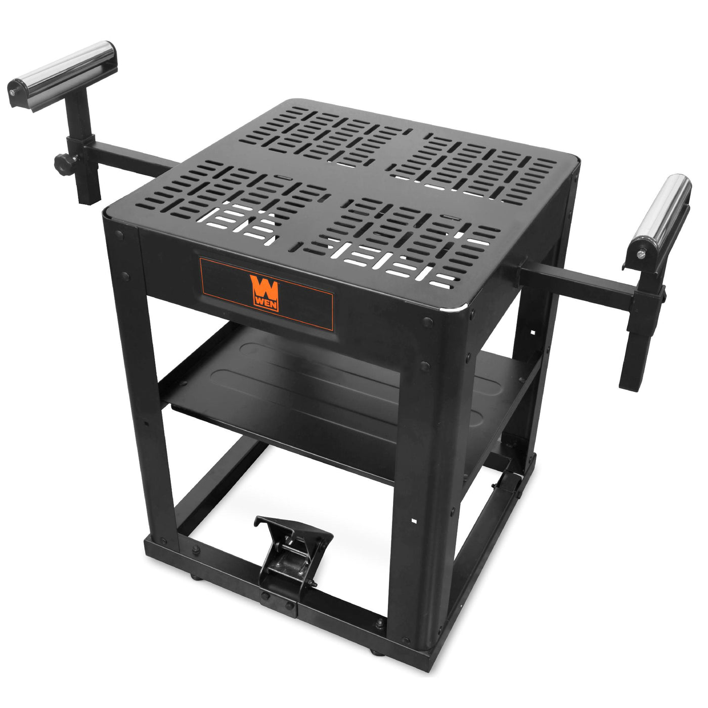 WEN MSA658T Multi-Purpose Rolling Planer and Miter Saw Tool Stand with ...