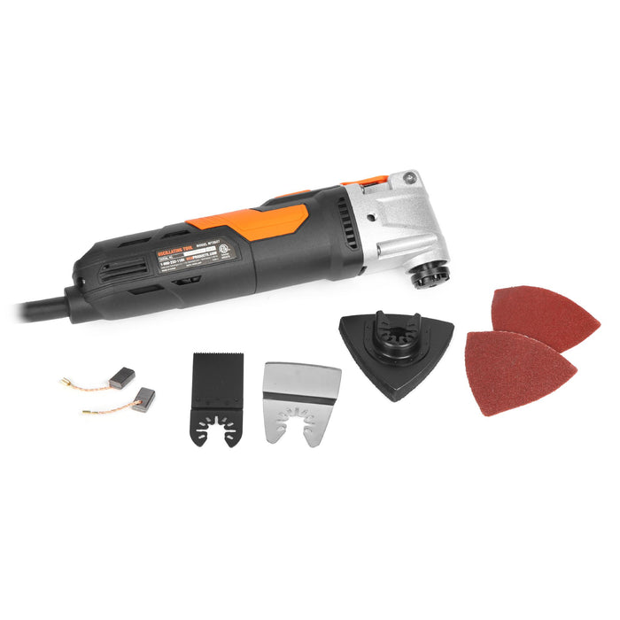 WEN MT3537 3.5A Quick-Release Variable Speed Multi-Function Oscillating Tool Kit with Accessories and Carrying Case