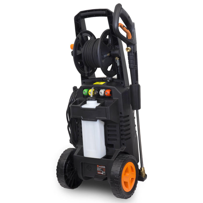 WEN PW21 2030 PSI 1.76 GPM 14.5-Amp Electric Pressure Washer with Variable Detergent and Hose Reel