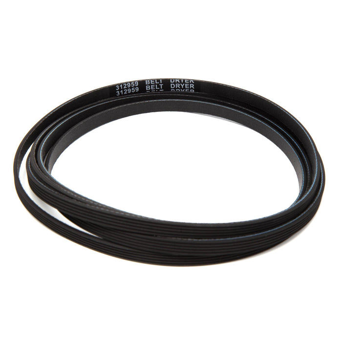 Dryer Drum Belt 3-12959 / Y312959 - 100 Inch, 3/8 Inch Wide, Compatible With Whirlpool, Maytag, Kenmore Dryers