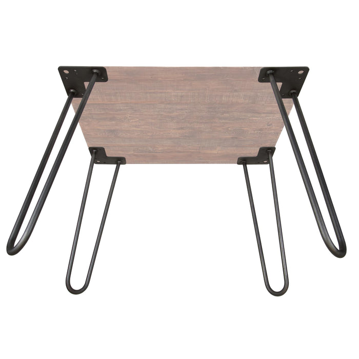 WEN TLP16B 16-Inch Mid-Century Modern Satin Black Hairpin Table Legs