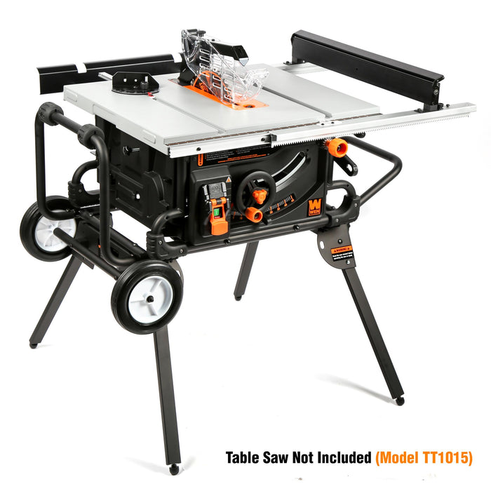 WEN TT1088 Rolling Mobile Table Saw Stand for 10-Inch Industrial Benchtop Jobsite Table Saws